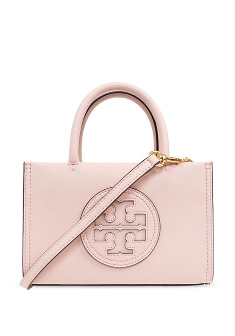 Pink mini Ella logo-appliqué tote bag Tory Burch - women